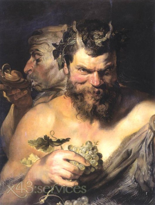 Peter Paul Rubens - Zwei Satyre - Two Satyrs - zum Schließen ins Bild klicken